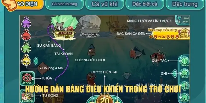 Hướng dẫn bảng điều khiển trong trò chơi